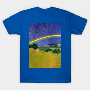 VAN GOGH STYLE RAINBOW ON A RAINY DAY T-Shirt